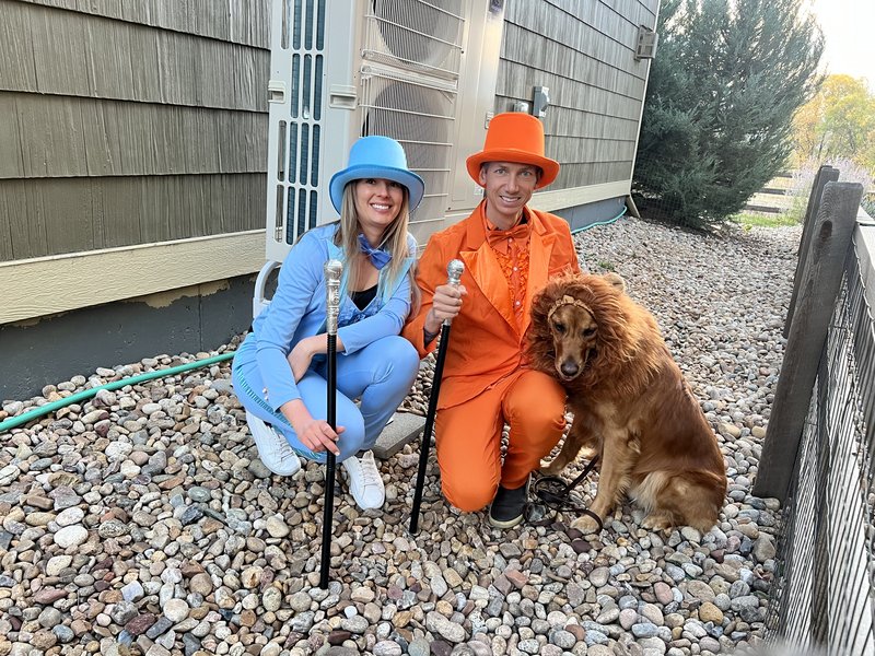 Josh and Rachael as Dumb and Dumber for Halloween